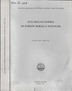 Atti dell'Accademia di Scienze Morali e Politiche volume CXIII anno 2002