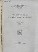 Atti dell'Accademia di Scienze Morali e Politiche Volume LXXII (1961)