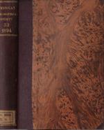 Proceedings of the American Philosophical Society Volume XXXIII 1894 (annata completa)