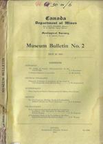 Canadian Department of Mines Museum Bulletin No. 2 july 30 1914