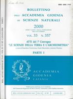 Bollettino dell'Accademia Gioenia di Scienze Naturali Vol. 33 N. 357 2000