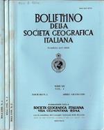 Bollettino della Società Geografica Italiana serie XII Vol. I Fascicolo 2, 3, 4 1996