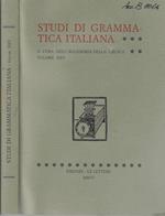 Studi di grammatica italiana Volume XXV 2006