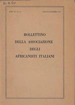 Bollettino della Associazione degli Africanisti Italiani anno VI N. 1-4 (annata completa)
