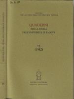 Quaderni per la storia dell'Università di Padova 15 (1982)