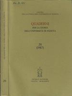 Quaderni per la storia dell'Università di Padova 20 (1987)