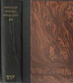 American journal of philology Vol XL 1919