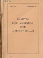 Bollettino della Associazione degli Africanisti Italiani anno I N. 1, 2, 3 (annata completa)