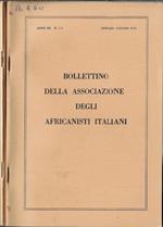 Bollettino della Associazione degli Africanisti Italiani anno III N. 1-2, 3-4 (annata completa)