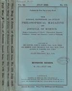 The London, Edinburgh, and Dublin philosophical magazine and journal of science Vol 26 VII series 1938 N. 173, 177, 179