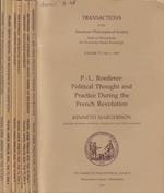 Transactions of the American Philosophical Society Volume 73 part. 1, 2, 3, 4, 5, 6, 7 1983