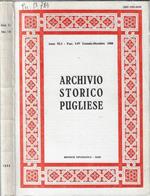 Archivio storico pugliese anno XLI 1988