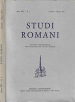 Studi romani n. 1 Anno 1977