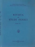 Rivista di studi Fenici Vol.XXI supplememto 1993