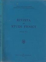 Rivista di studi Fenici Vol.XIV n.2 1986