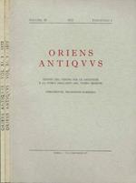 Oriens Antiquus Volume XI 1972 fascicolo 2,3