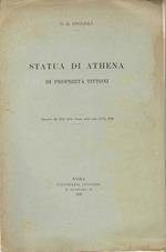 Statua di Athena di proprietà Tittoni