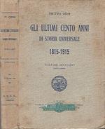 Gli ultimi cento anni di storia universale 1815-1915, volume II