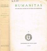 Humanitas. Anuario del centro de estudios humanisticos. N.10, 1969