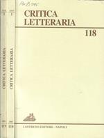 Critica letteraria anno 2003 N. 118, 119