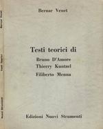 Bernar Venet. Testi teorici di Bruno D'Amore, Thierry Kuntzel, Filiberto Menna