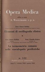 Elementi di oscillografia clinica- La termometria cutanea nelle vasculopatie periferiche