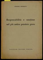 Responsabilità e sanzione nel più antico pensiero greco