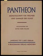 Pantheon. Monatsschrift fur freunde und sammler der kunst