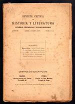 Revista critica de historia y literatura espanolas, portuguesas é hispano-americanas