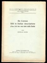 De Catone Silii in Italiae descriptione (Pun. VIII 356-616) uno solo fonte