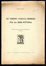 De Terenti codicis bembini (Vat. Lat. 3226) Historia