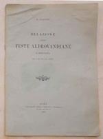Relazione delle Feste Aldrovandiane a Bologna (12 e 13 Giugno 1907)