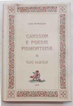 Cansson e poesie piemonteise. - Pap… Camillo