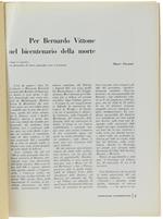 Per Bernardo Vittone Nel Bicentenario Della Morte. (Stralcio)