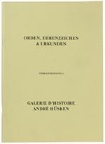 Orden, Ehrenzeichen & Urkunden. Verkaufskatalog 1