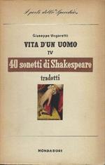 40 Sonetti Di Shakespeare Tradotti