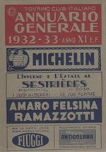 Touring Club Italiano: annuario generale: 1932-33