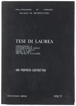 Esposizione E Conservazione Degli Oggetti E Delle Opere D'arte Nei Musei E Gallerie. Una Proposta Costruttiva. Tesi Di Laurea