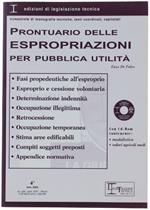 Prontuario Delle Espropriazioni Per Pubblica Utilita'. Con Cd-Rom