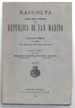 Raccolta Delle Leggi E Decreti Della Republica Di San Marino