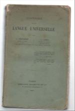 Histoire De La Langue Universelle