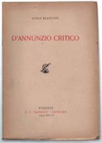 D'annunzio Critico