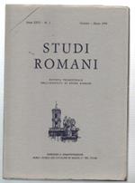 Studi Romani. Rivista Trimestrale Dell'istituto Di Studi Romani. Anno Xxvi - ..