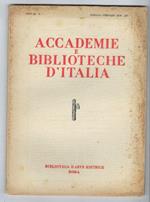Accademie E Biblioteche D'italia
