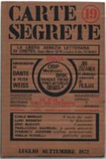 Carte Segrete. Anno Vi - Luglio-Settembre 1972 - N.19