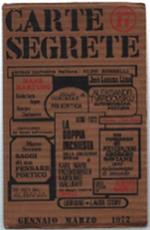 Carte Segrete. Anno Vi - Gennaio-Marzo 1972 - N.17
