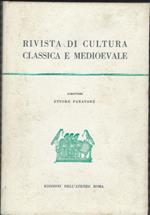 Rivista Di Cultura Classica E Medioevale