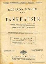 Tannauser. Opera completa. Partitura comp