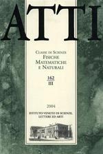 Atti. Classe di Scienze Fisiche, Matematiche e Naturali. N. 162. fascicolo III