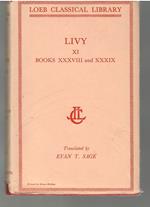 Livy XI Books XXXVIII XXXIX